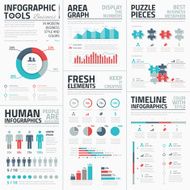 Business infographic elements vector illustration