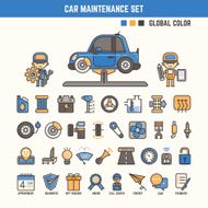 car maintenance infographic elements for kid N2