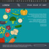 Vegetables web banner