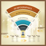 vector mobile network infographic elements