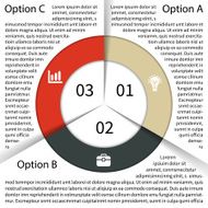 Modern vector info graphic for business project N51