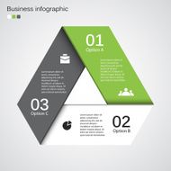 Modern vector info graphic for business project N53