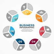 Circle infographic diagram presentation graph N6