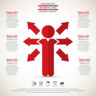 Business management strategy or human resource infographic N20