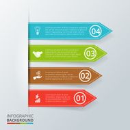 Vector arrows for infographic