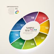 abstract 3d paper infographics N21