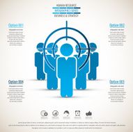 Business management strategy or human resource infographic N24