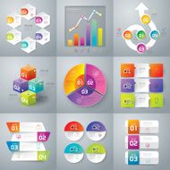 Infographic design vector and marketing icons