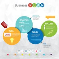 Modern business circle - Infographics