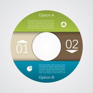 Modern vector info graphic for business project N55