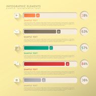 abstract bar chart infographics