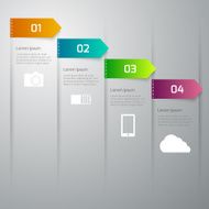 Vector illustration infographics 4 options N5