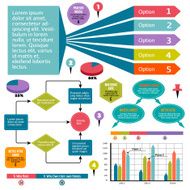 charts and graphs design elements