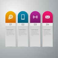 Vector illustration infographics 4 options N6