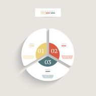 Infographics design template Business concept with 3 options N3