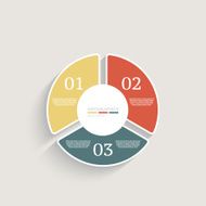 Infographics design template Business concept with 3 options N4