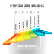 Perspective Stairs Infographic