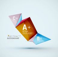 Geometric shapes with sample text Abstract template N2