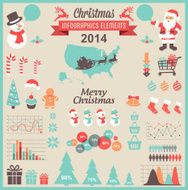 Christmas infographic elements N2