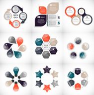 Collection of Infographic Templates for Business Vector Illustration N7