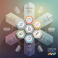 3d arrow timeline infographics N2