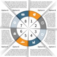 Modern vector info graphic for business project N61