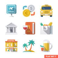 Traveling Flat Icons 1