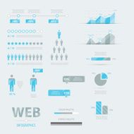 Infographic web business icon set vector EPS10 N2