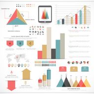 Set of business infographic elements N5