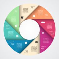 Modern vector info graphic for business project N62