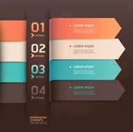 Modern arrow Infographics origami banner template N3