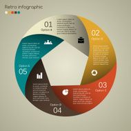 Modern vector info graphic for business project N63