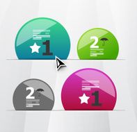 Vector shiny labels background N2