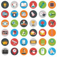 Flat icons design modern vector illustration big set