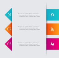 Vector colorful info graphics for your business presentations N55