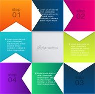 Vector colorful info graphics for your business presentations N57