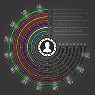 Business Infographics Design Template Vector Elements Source Pie Chart Illustration