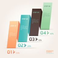 Modern paper Infographics origami banner template