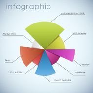 Business diagram template with text fields N5