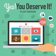 Flat Web Design Template N2