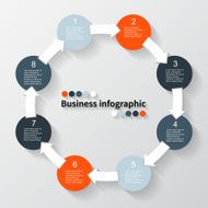 Modern vector info graphic for business project N65