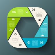 Modern vector info graphic for business project N66