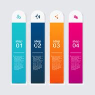 Vector colorful info graphics for your business presentations N58