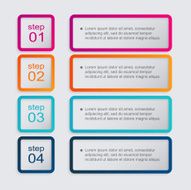 Vector colorful info graphics for your business presentations N59