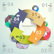 vector abstract 3d origami paper infographics