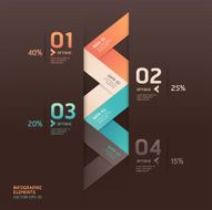 Abstract arrow origami style Infographics banner N2