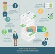 Infographic template money concept N3