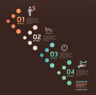 Modern dot arrow Infographics template