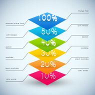 Business diagram template with text fields N6