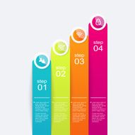 Vector colorful info graphics for your business presentations N60